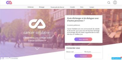 Site web Cancer Solidaire